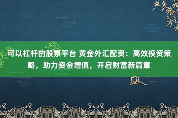 可以杠杆的股票平台 黄金外汇配资：高效投资策略，助力资金增值，开启财富新篇章