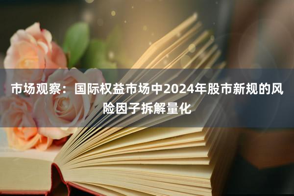 市场观察：国际权益市场中2024年股市新规的风险因子拆解量化