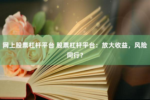 网上股票杠杆平台 股票杠杆平台：放大收益，风险同行？